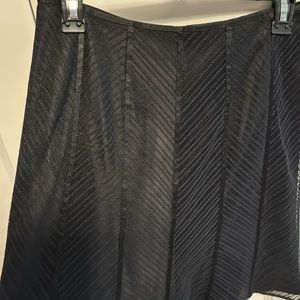 Feminine black lace skirt